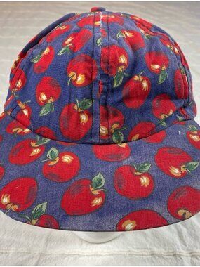 Vintage Cherries AOP Low-Profile Hat Made In USA Snapback All Over Print Cap